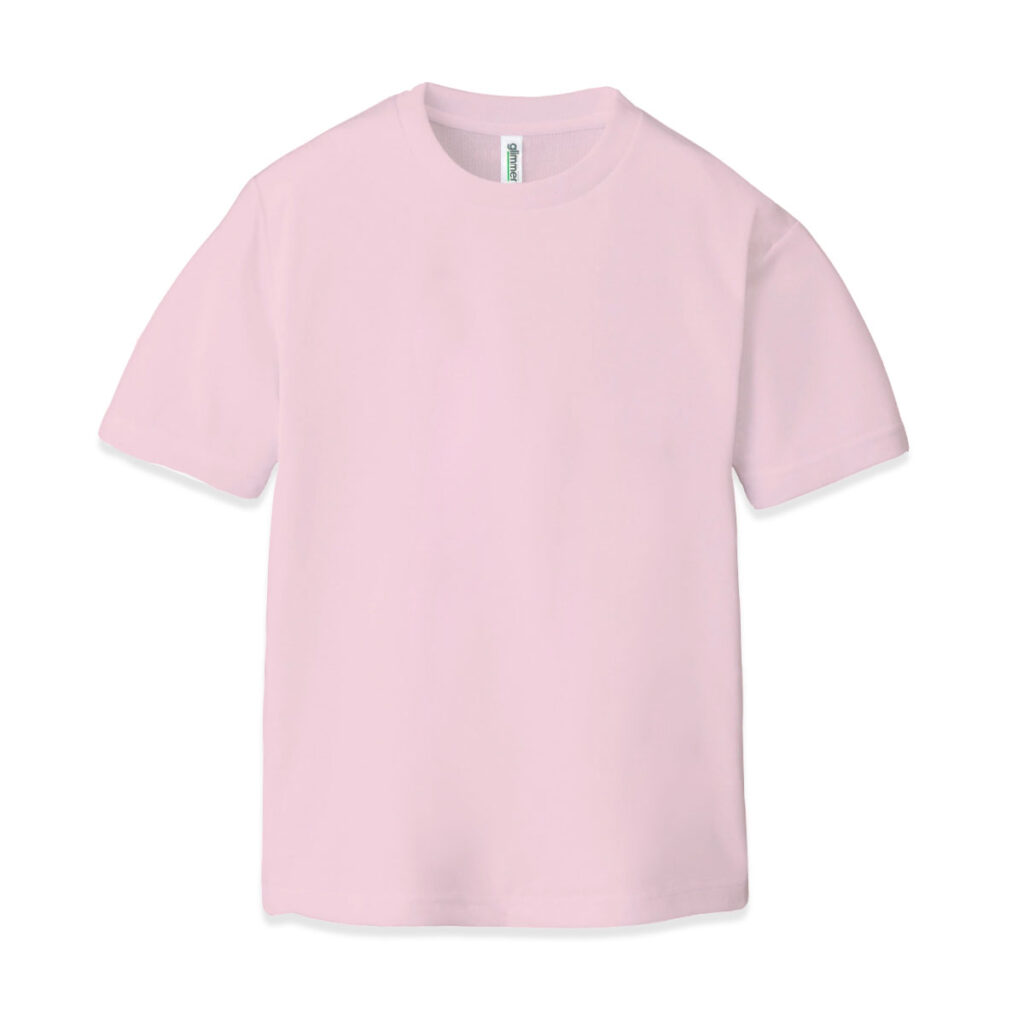 ドライクルーネックTシャツ ライトピンク
