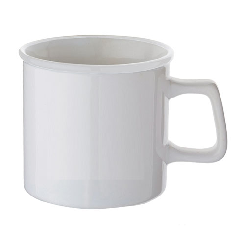 陶器マグカップ　白