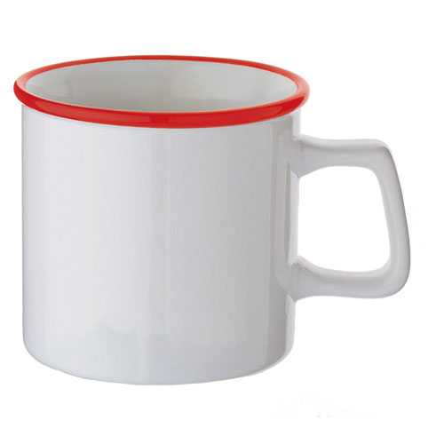 陶器マグカップ　赤