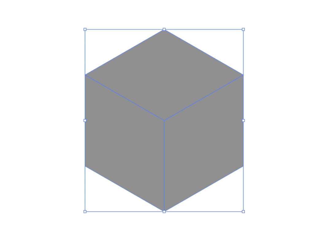 イラレ 立方体ロゴの作り方 グラデーションの陰影でサイコロ風に作成 ささきや商店