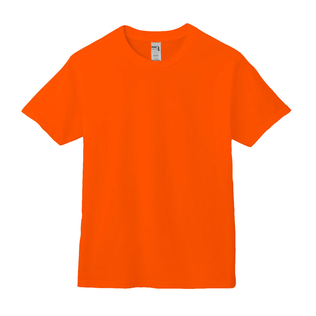 クルーネックTシャツ オレンジ