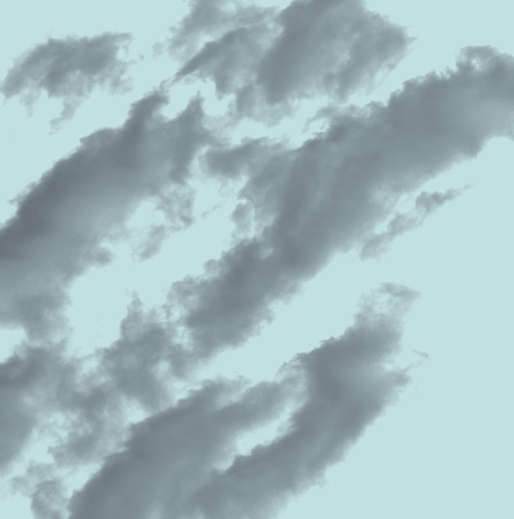 透明ブラシ雲